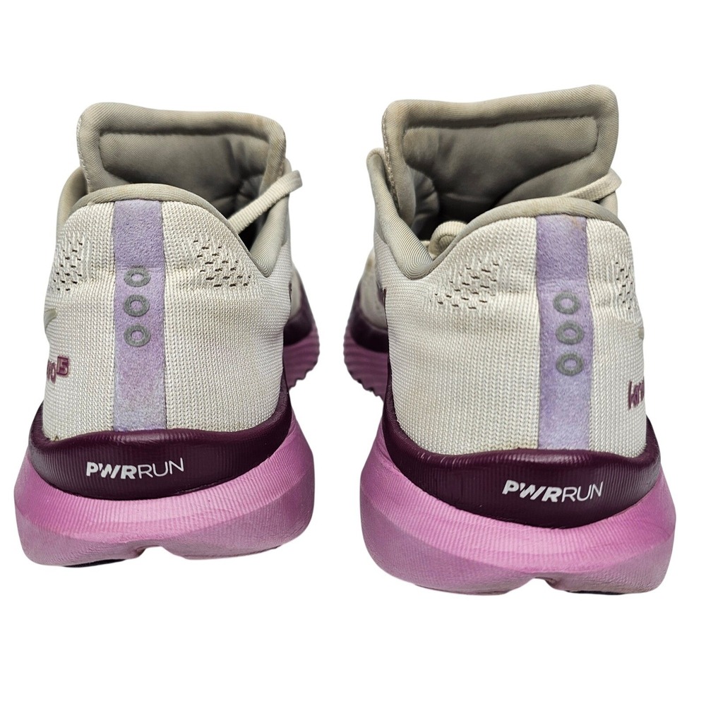 Saucony Kinvara 15 Womens 8.5 Cream Purple Running Shoes S10903-110 Low Top - Picture 9 of 11